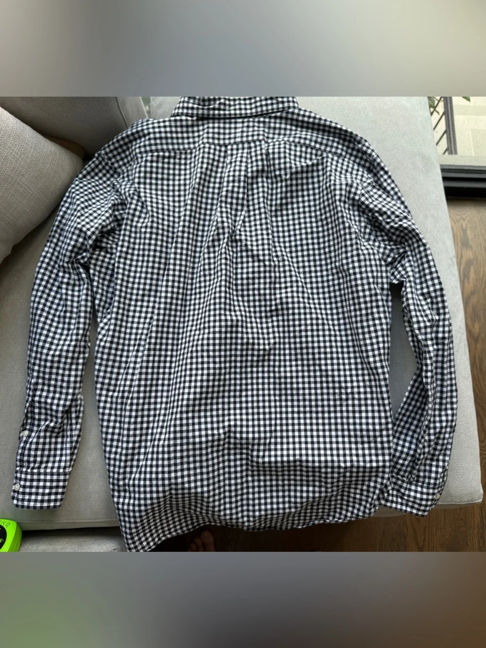 Ralph Lauren Black & White Gingham Button-Down Shirt XL Men’s Like New